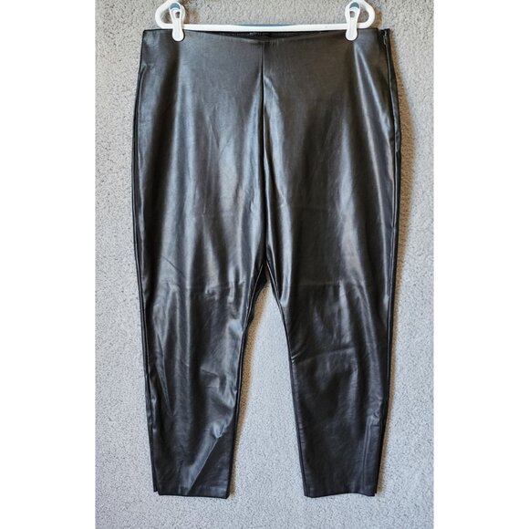 Old Navy Pants - NEW Old Navy Women's Extra High-Rise‎ Skinny Faux Leather Pants Black Plus Sz 20